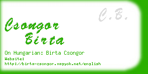 csongor birta business card